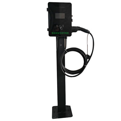 Display 4.3 Inch Color Screen 7kW Fast Charging EV Station for Manufacturing Business