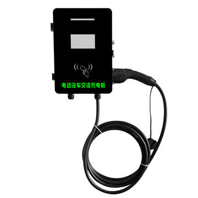 Display 4.3 Inch Color Screen 7kW Fast Charging EV Station for Manufacturing Business