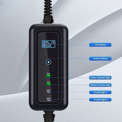 Home Type 2 32A 7KW Portable EV Charger Station with 5m Cable and 3.5KW Output