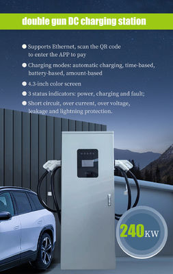 240KW Output Power Double Connector DC Charging Station for Electric Vehicle Charging