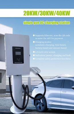 Output Current 0-66A 20kw Commercial Dc Ev Fast Charger Station Ccs2 With Altitude ≤2000m